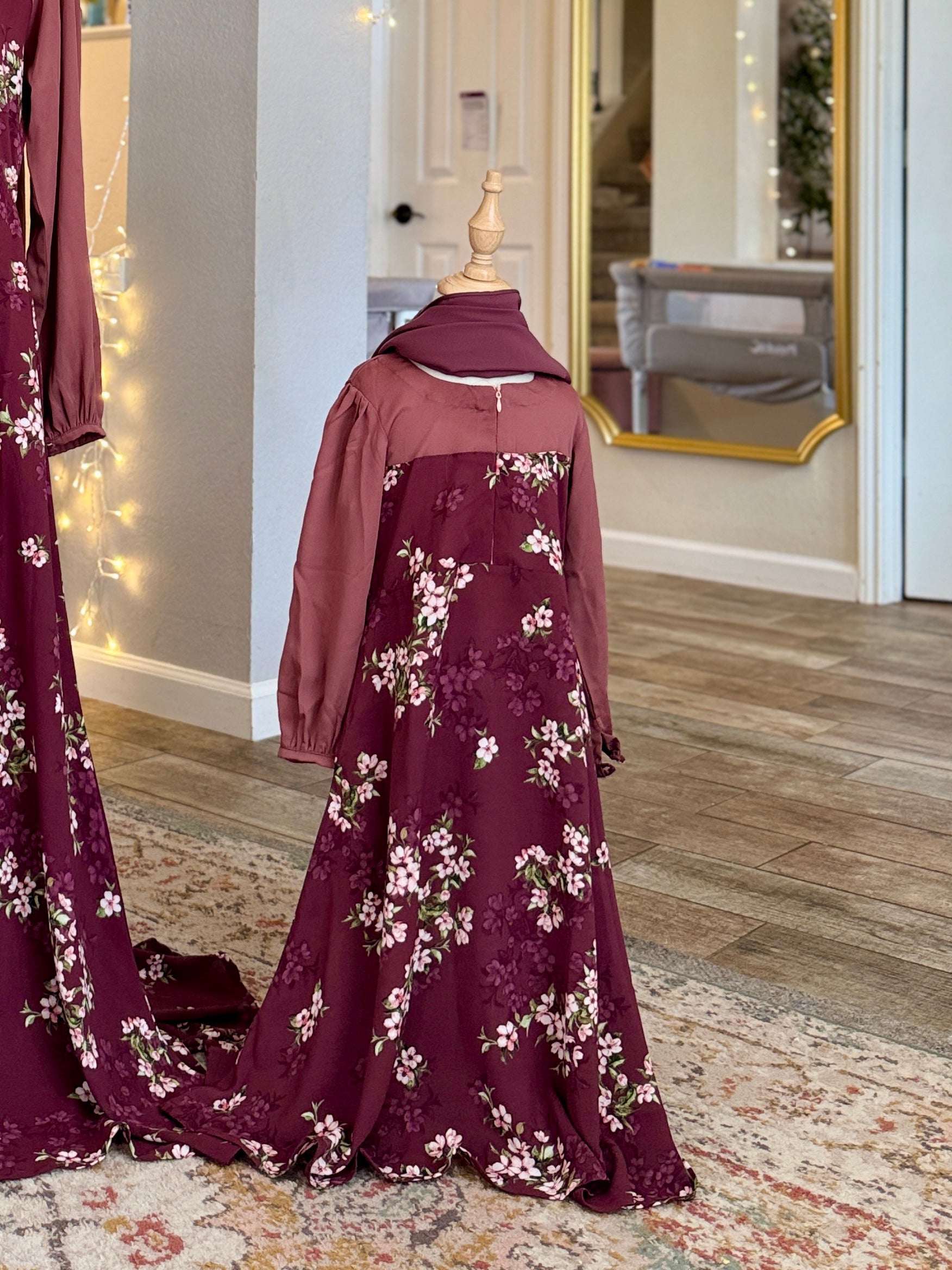 Mulberry Duet Dress and Hijab Set image 1