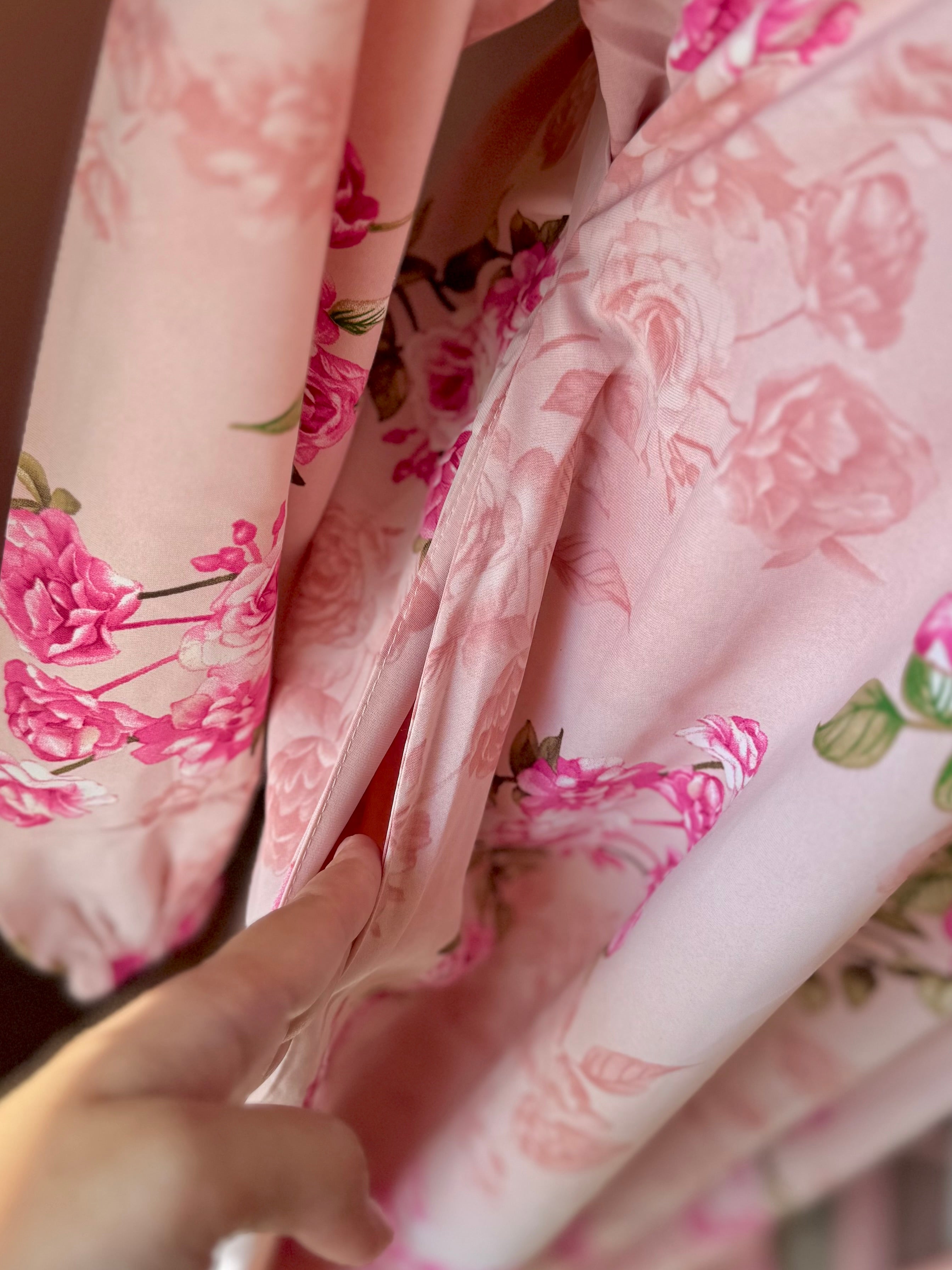 Blush Rose-Floral Georgette Mommy and Me