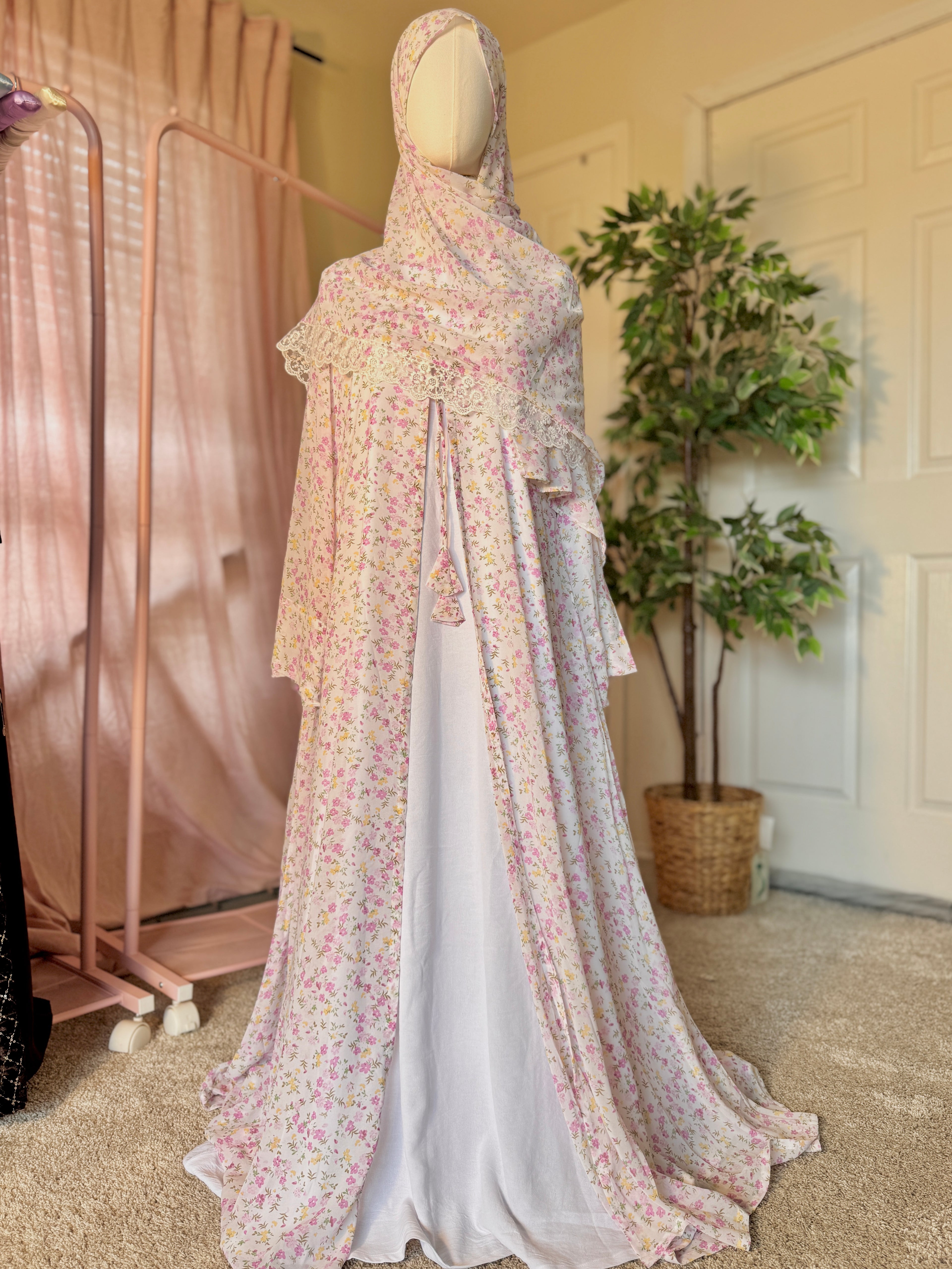 Pink Wildflower Lace Set  image 1
