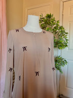 Bow Abaya-Cream  image 1