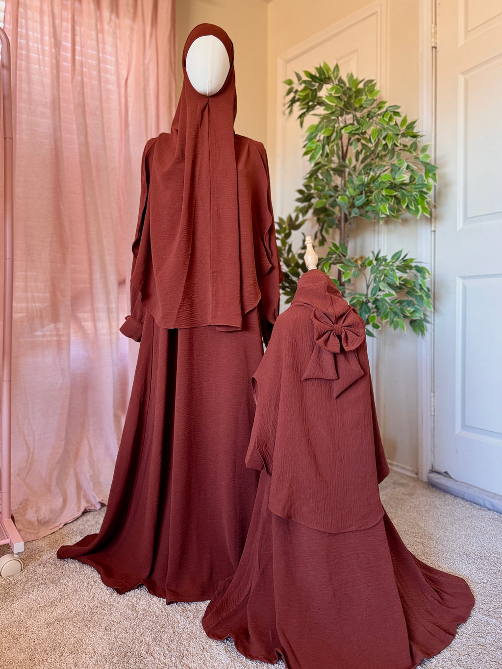Khimar Set-Terracotta image 1
