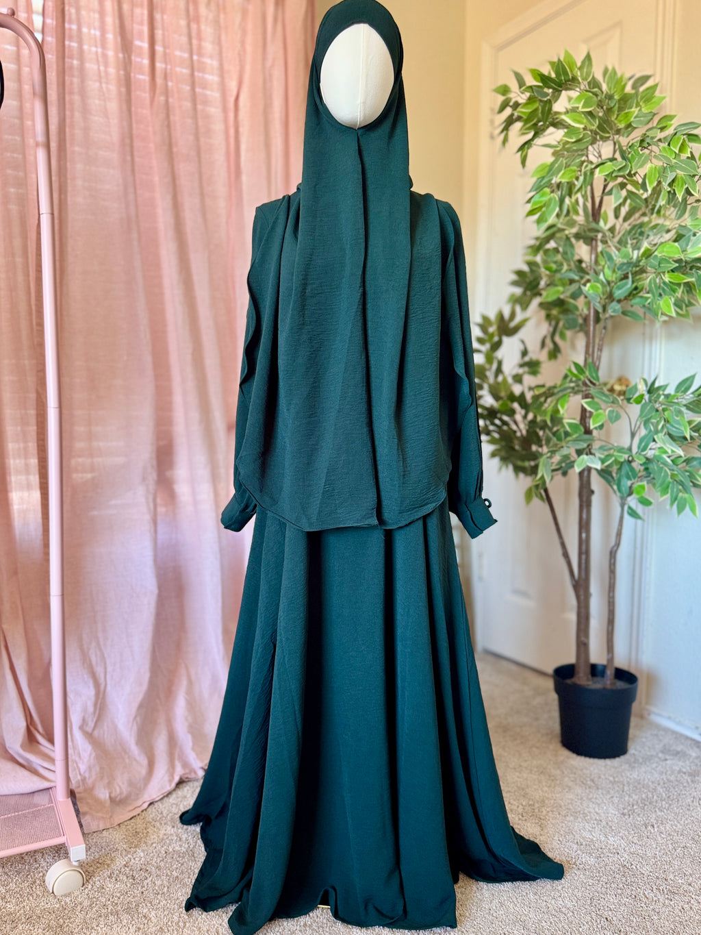 Khimar Set-Forest Green  image 4