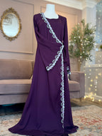 Fig Lace Abaya