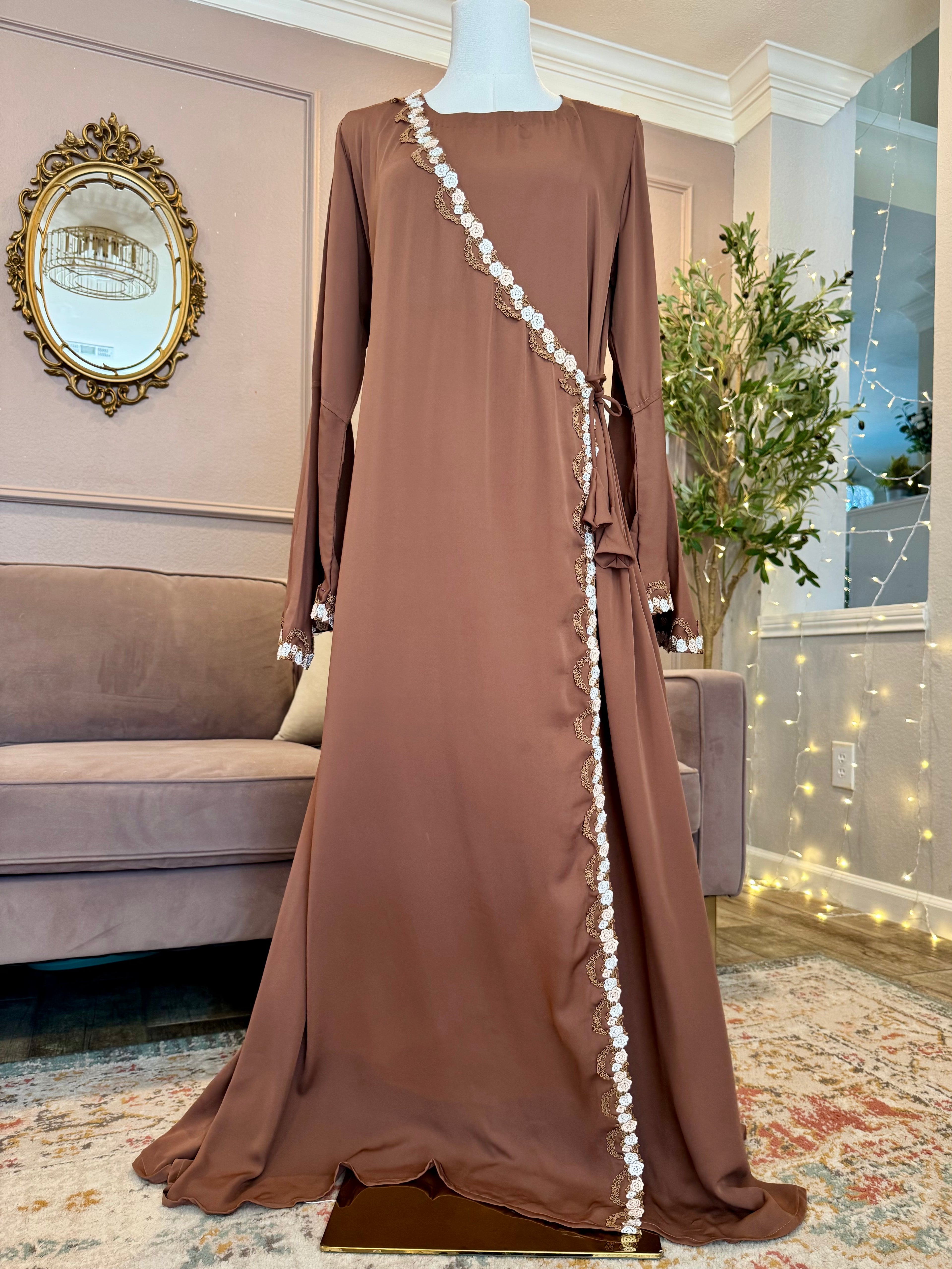 Latte Lace Abaya