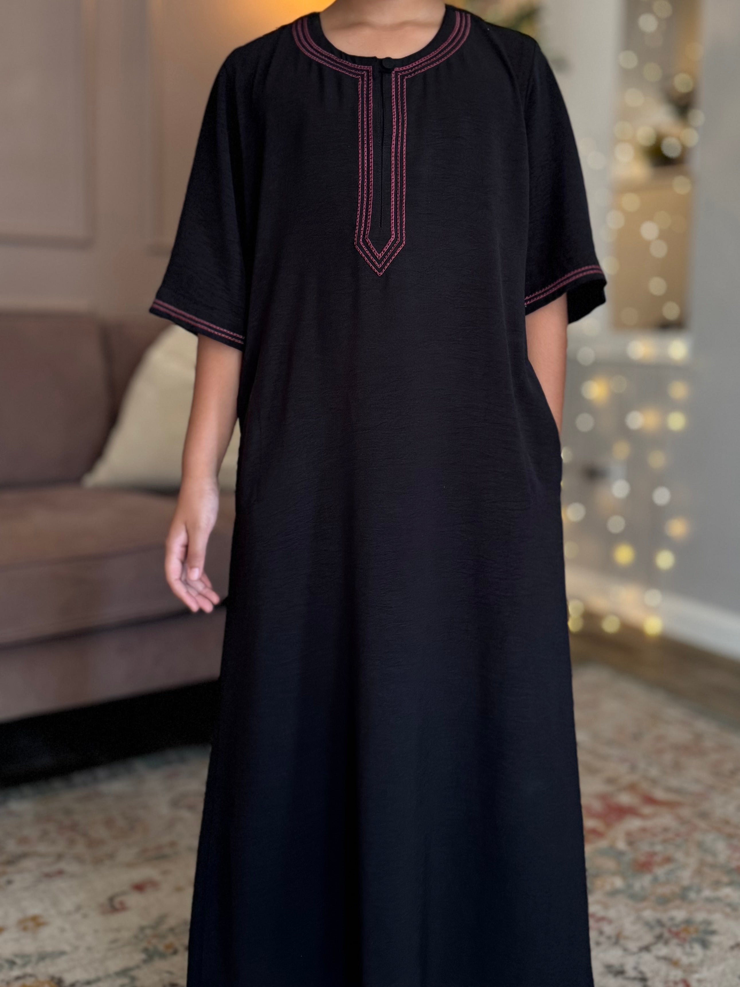 Men & Boys Thoub-Black
