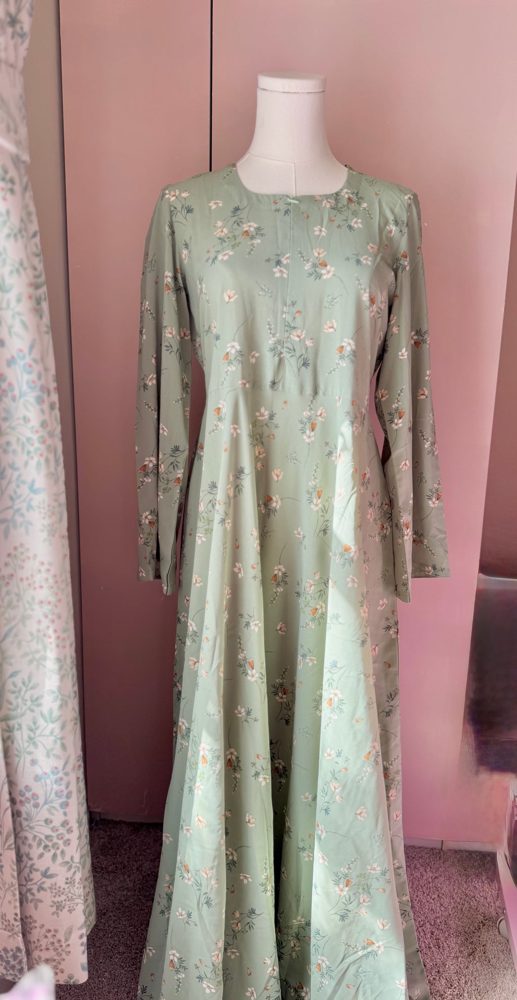 Sage Bloom-Floral Georgette
