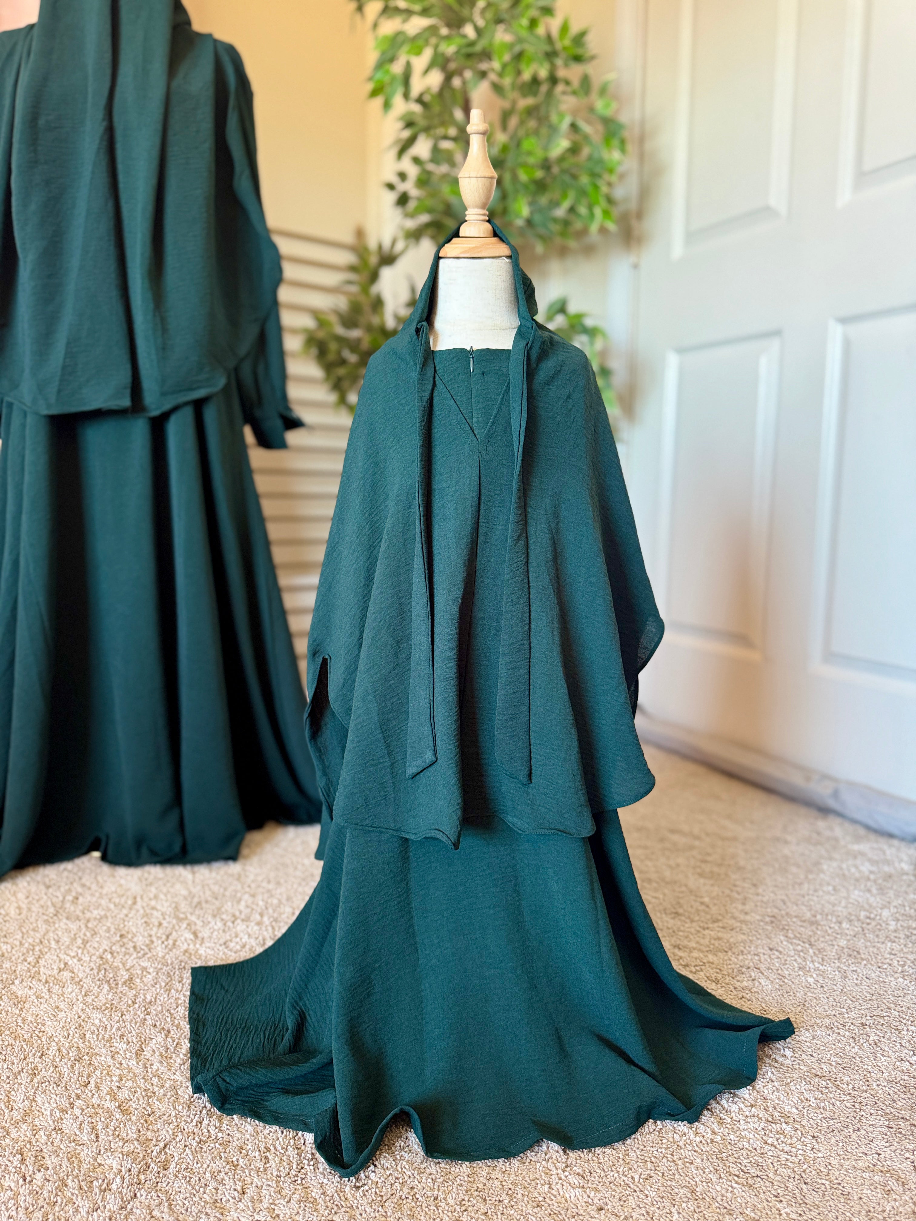Khimar Set-Forest Green  image 3