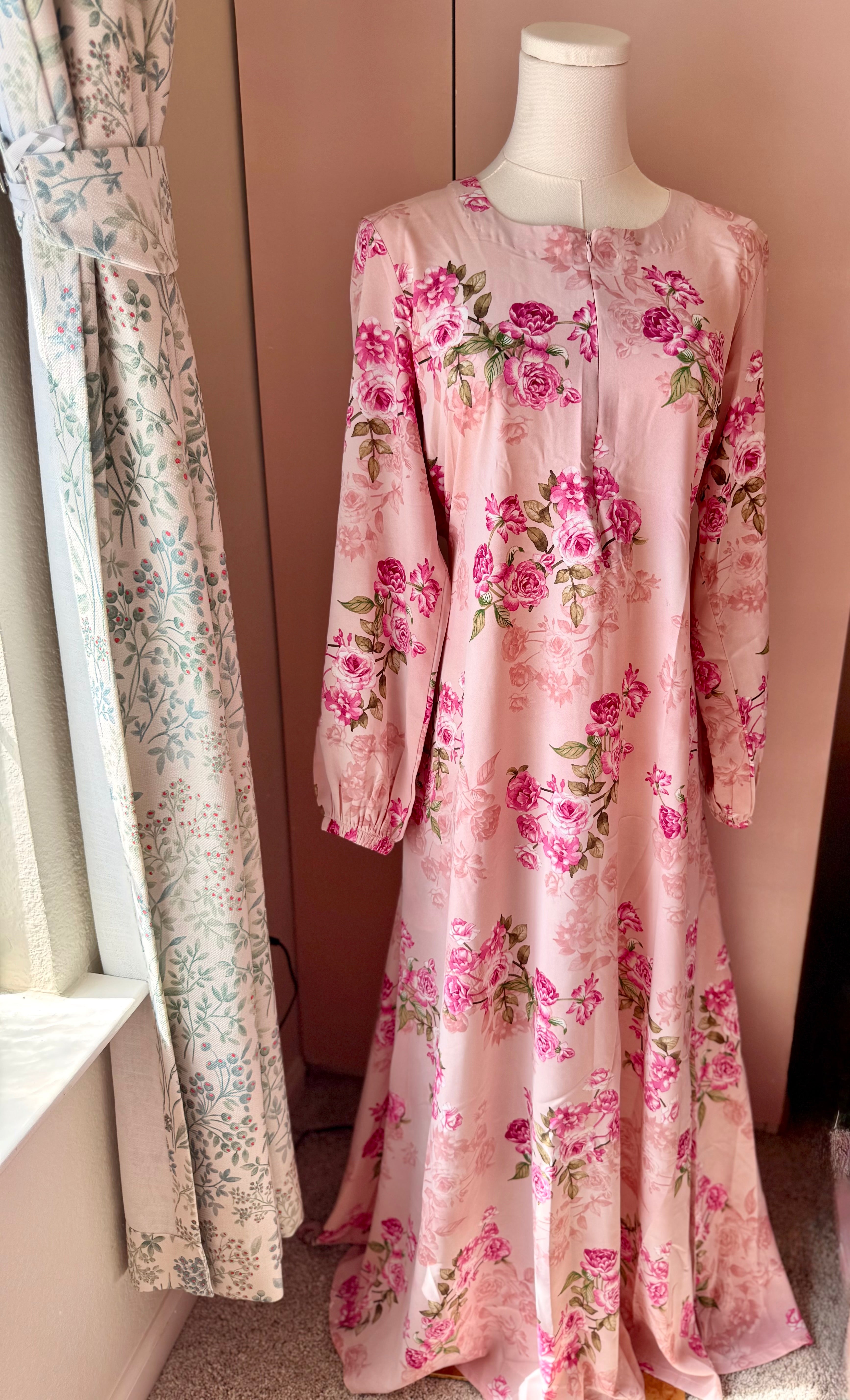 Blush Rose-Floral Georgette Mommy and Me
