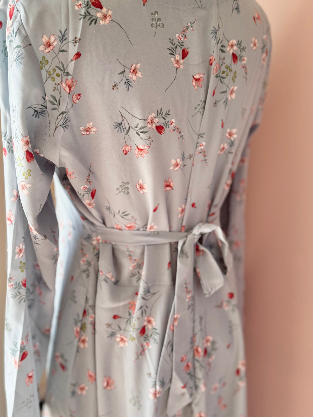 Powder Blue-Floral Georgette image 4