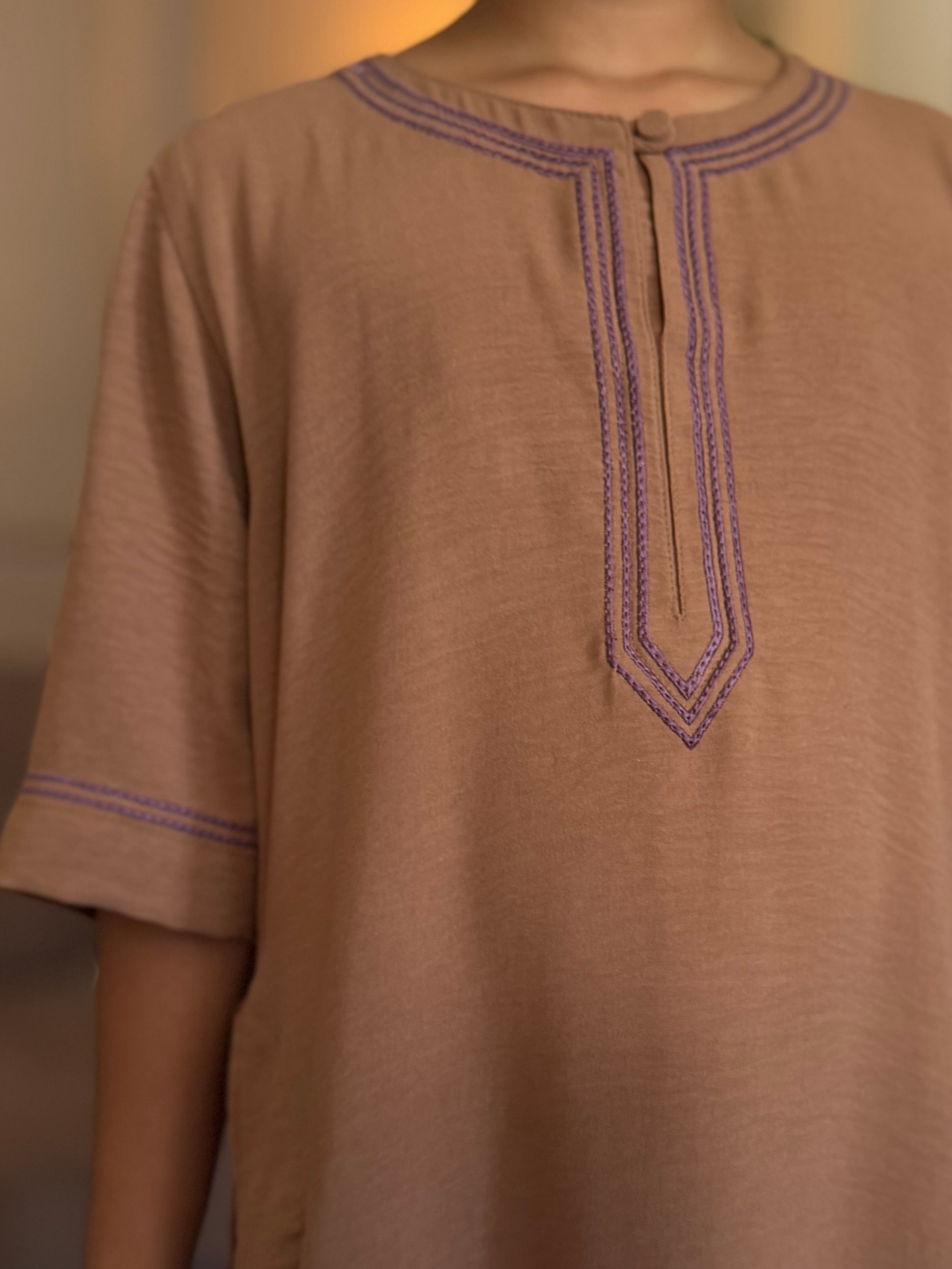 Men & Boys Thoub-Tan