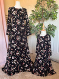 Black Bouquet Floral