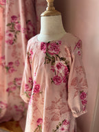 Blush Rose-Floral Georgette Mommy and Me