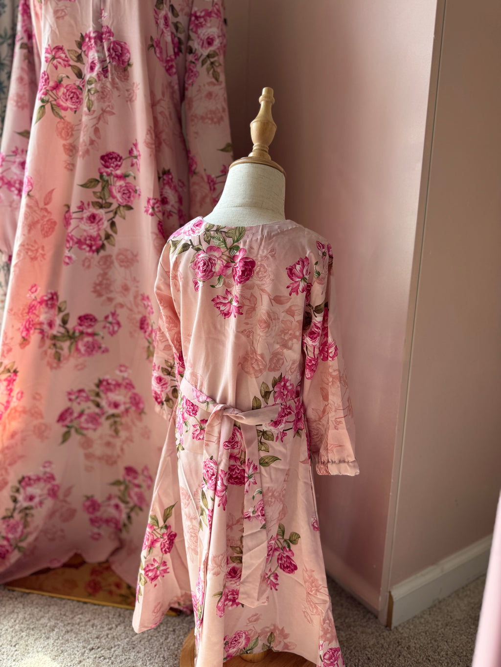 Blush Rose-Floral Georgette Mommy and Me