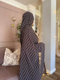 Black Plaid Chiffon