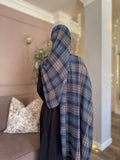 Blue, Green and Red Plaid Chiffon