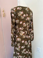 Olive Blooms—Georgette Floral Mommy and Me