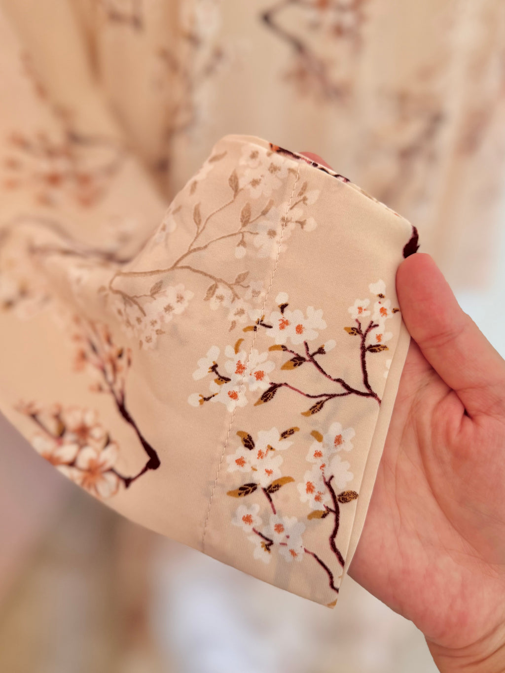 Creamy Cherry Blossom- Georgette