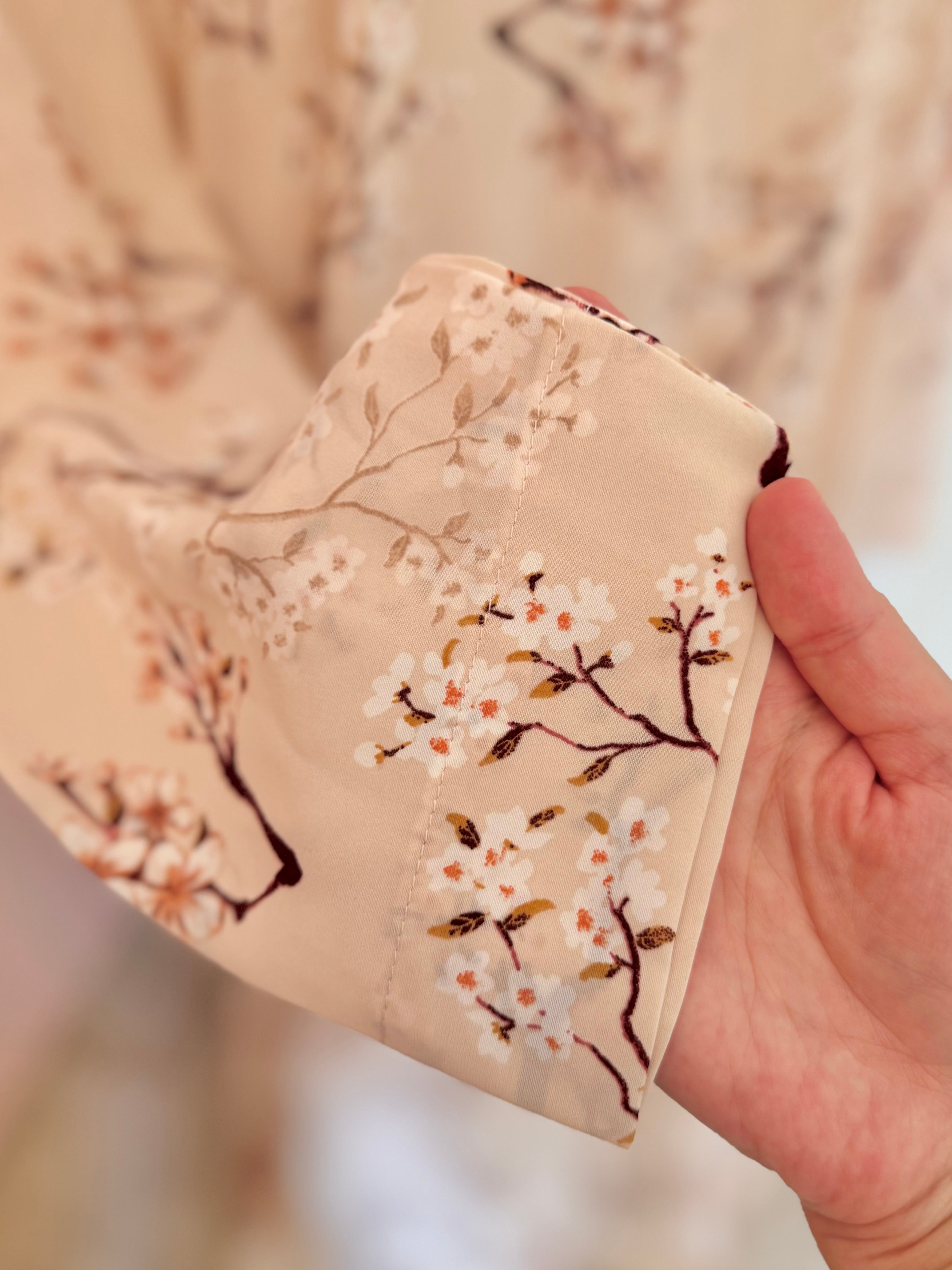 Creamy Cherry Blossom- Georgette