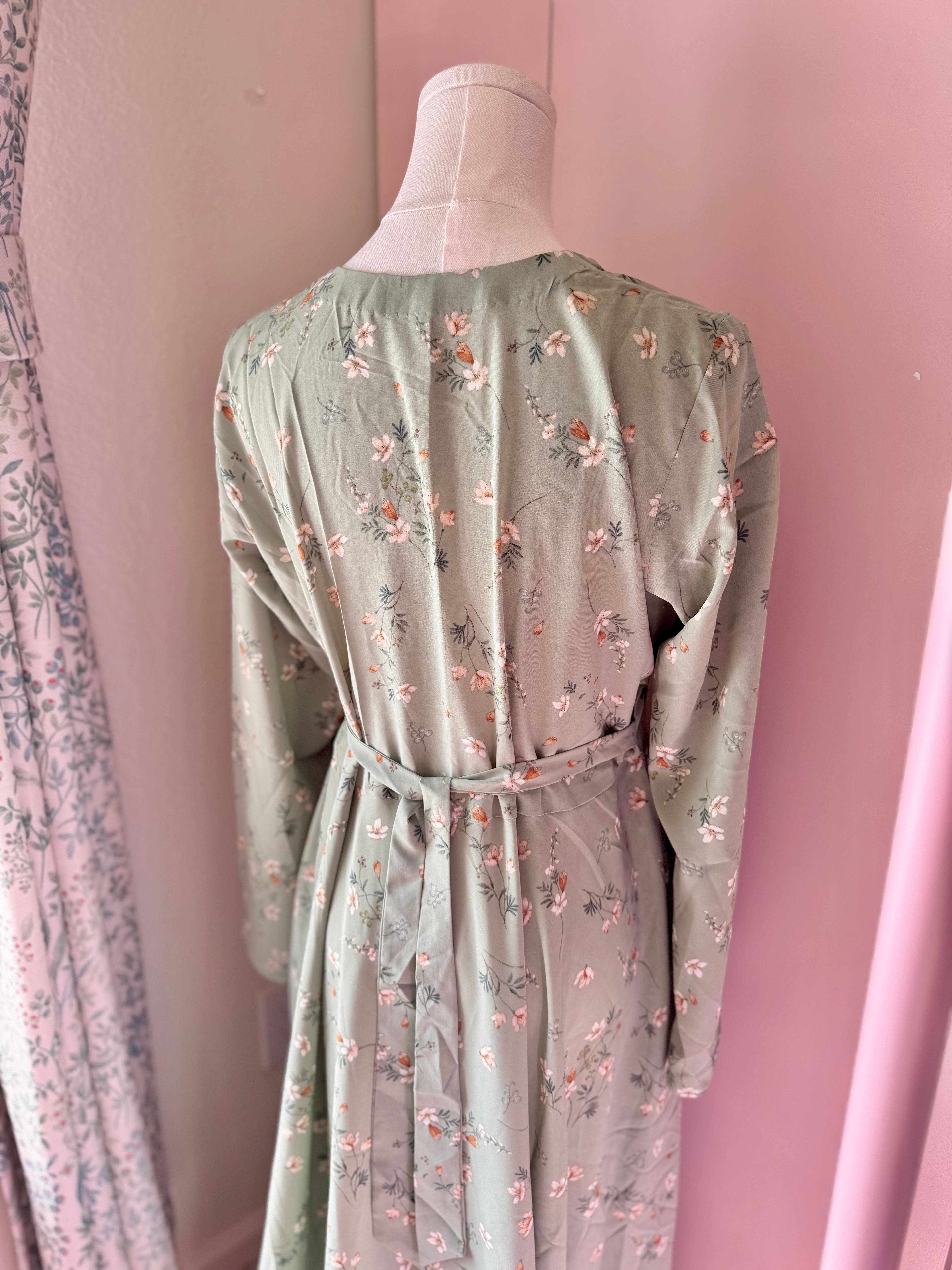 Sage Bloom-Floral Georgette