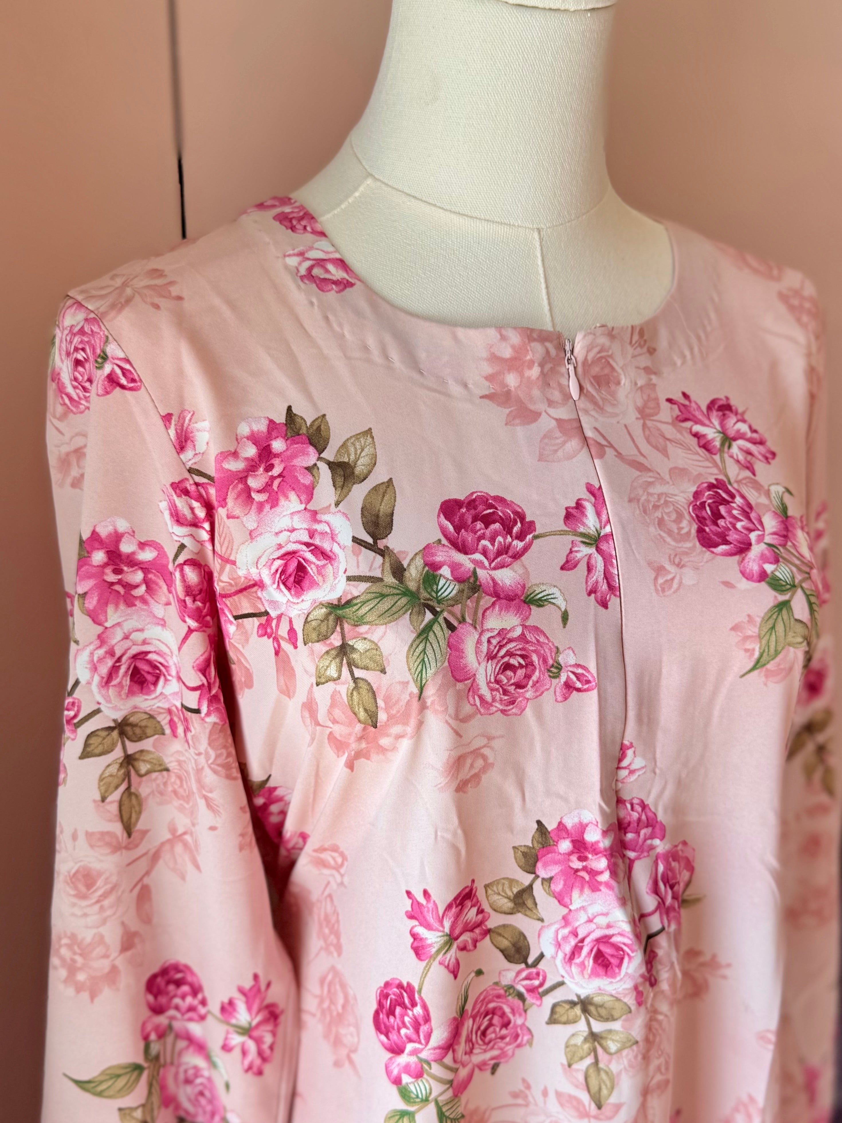 Blush Rose-Floral Georgette Mommy and Me
