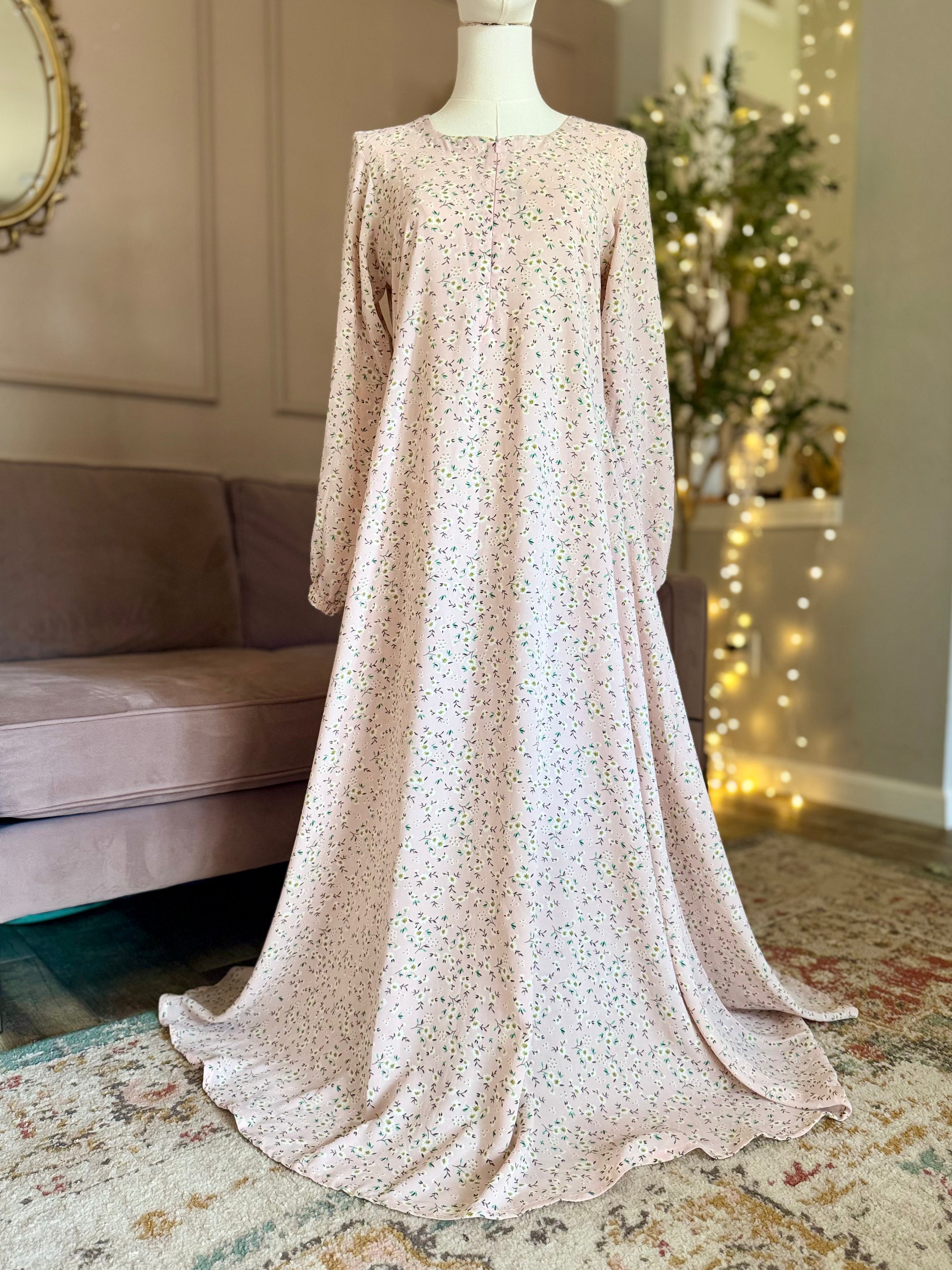 Light Pink Floral Dress