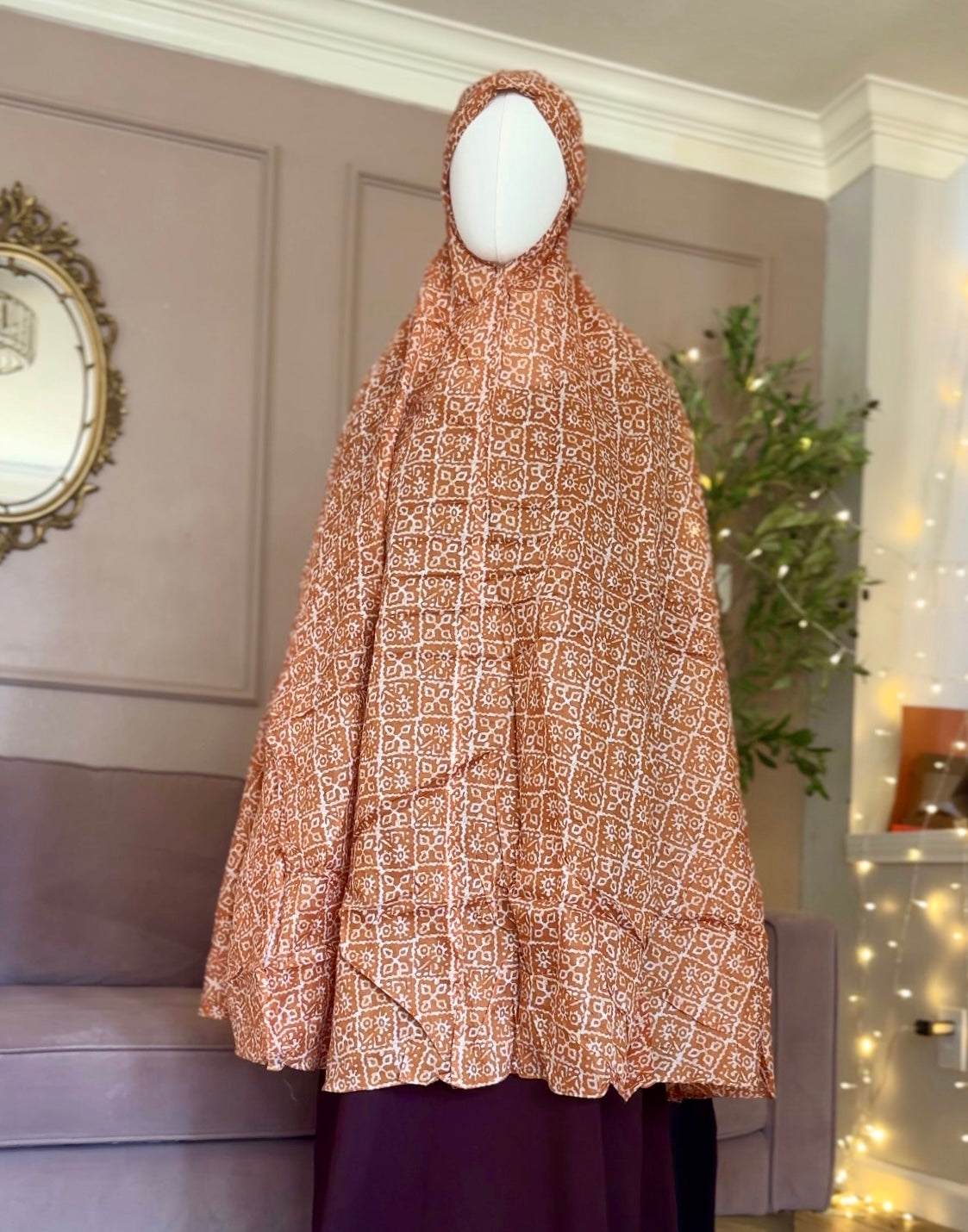 Cotton Prayer Hijab-Tie Back