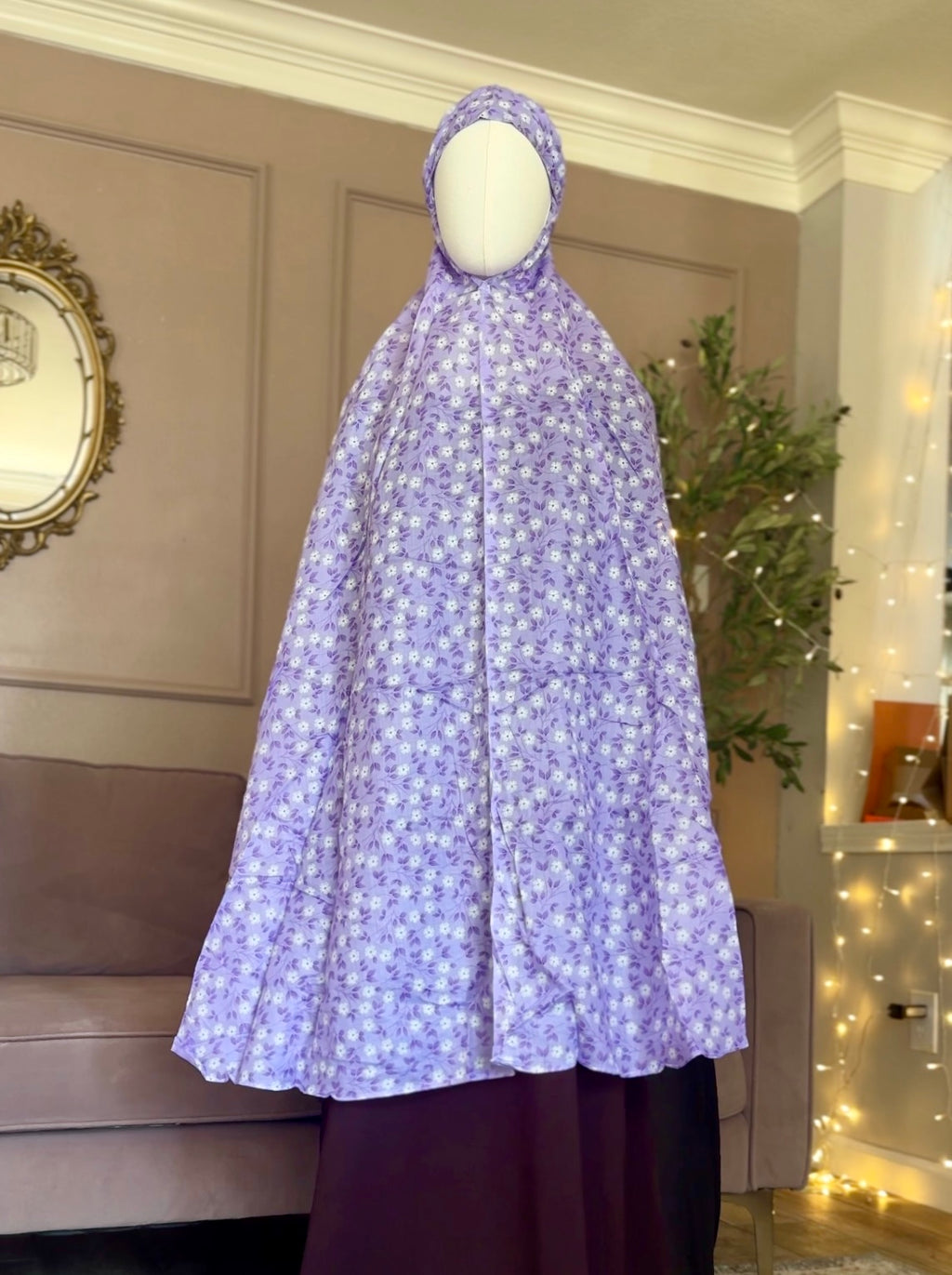 Cotton Prayer Hijab-Tie Back