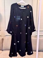 Kids Heart Embroidered Abaya image 1