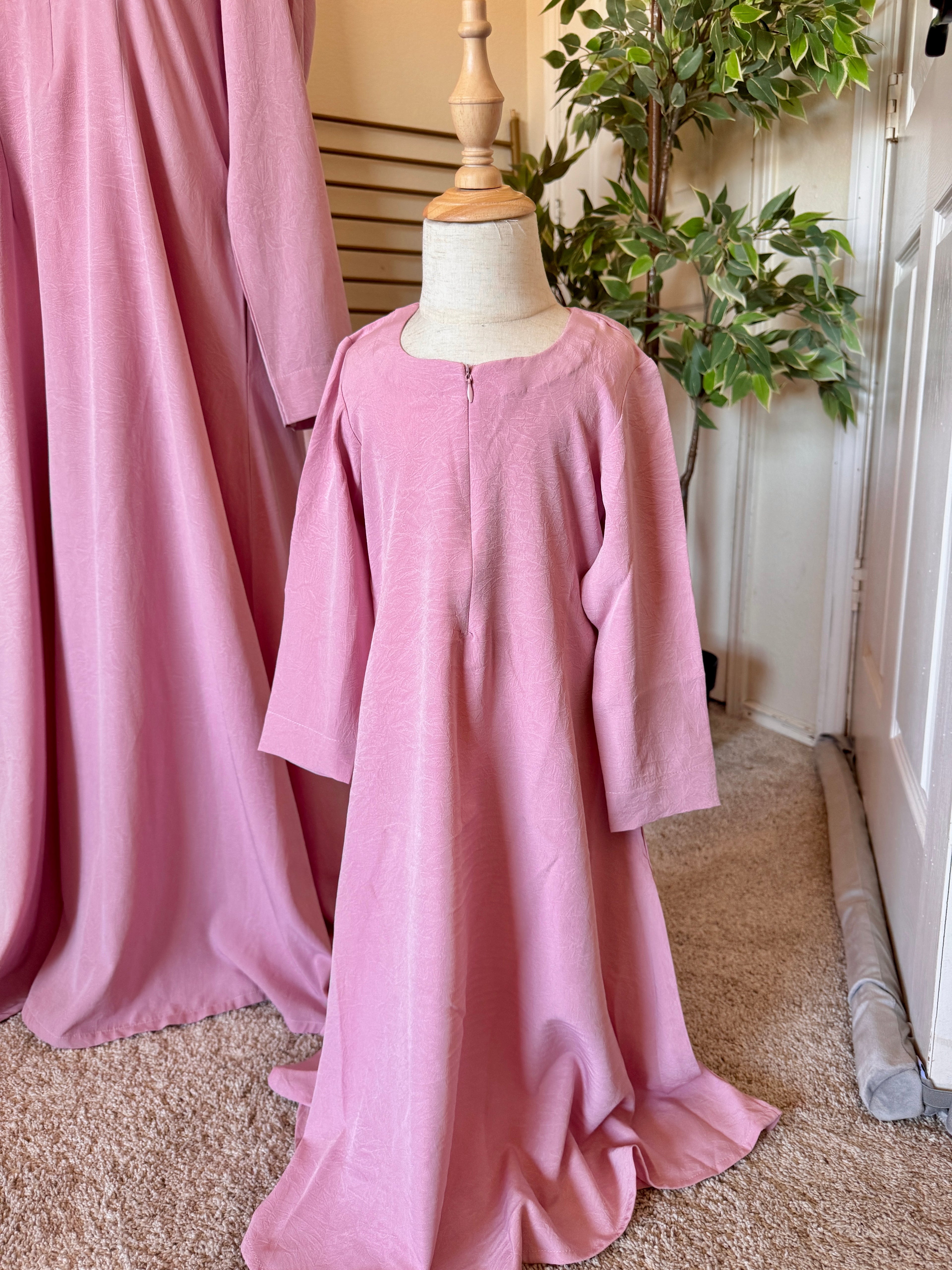 Kids Ambrose Khimar Set-Baby Pink image 2