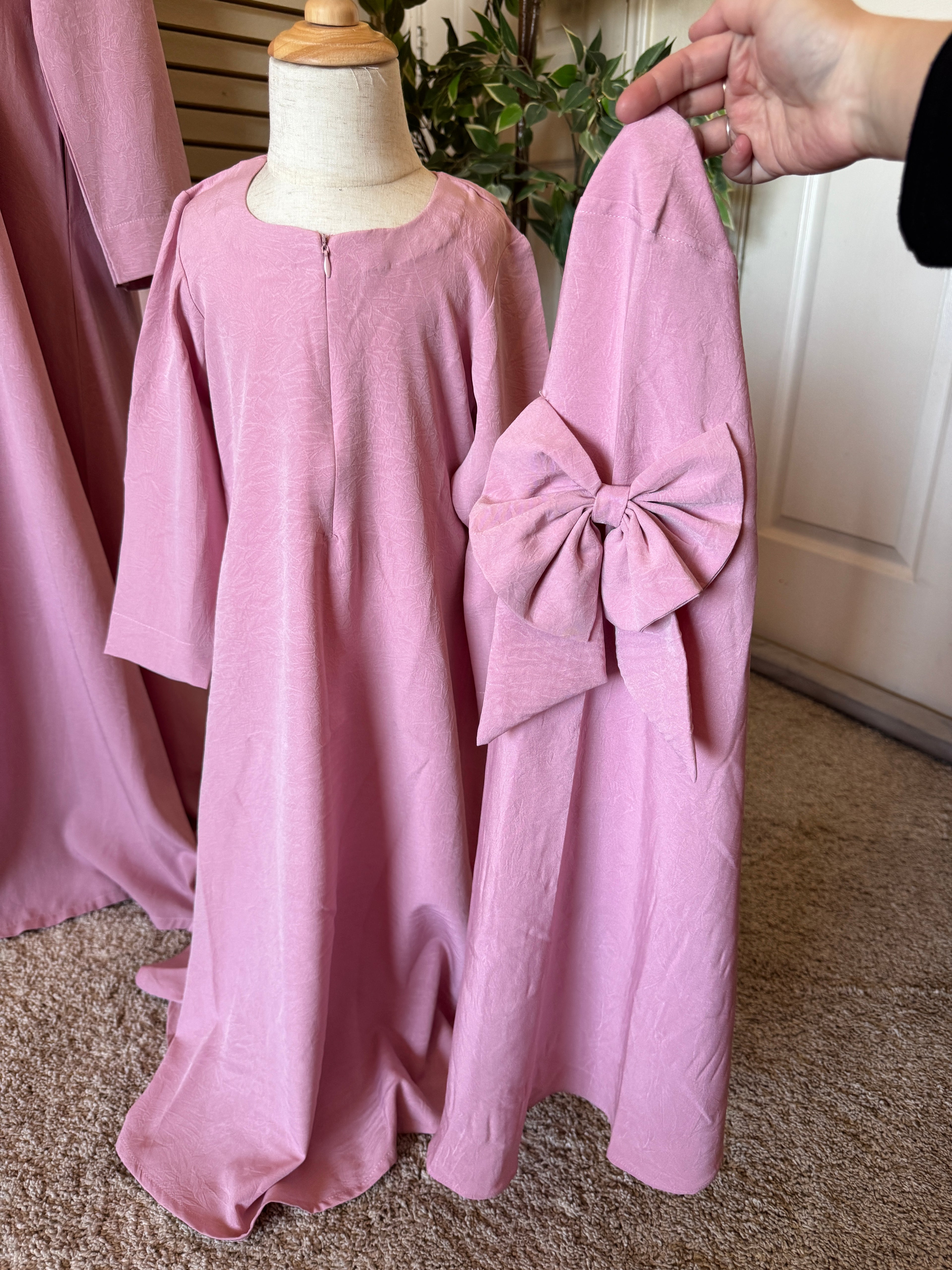 Kids Ambrose Khimar Set-Baby Pink image 1