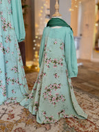 Mint Duet Dress and Hijab Set image 1